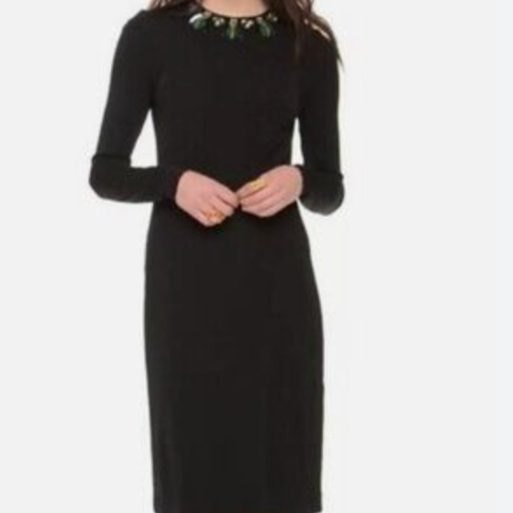 NWT Tory Burch Embellished neck Black Dress
